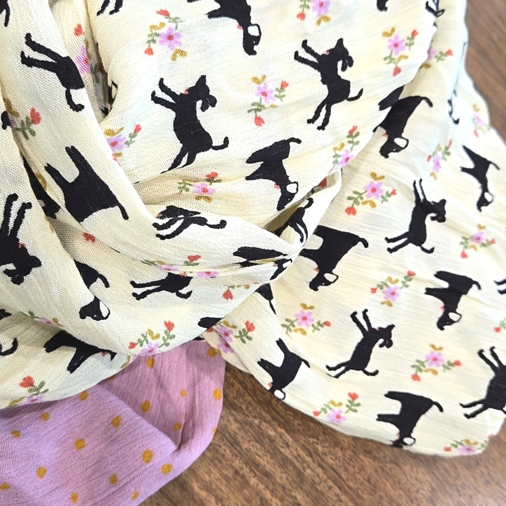 NATURAL LIFE Black and Pink Patterned Pajama Pants - Picture 14 of 14